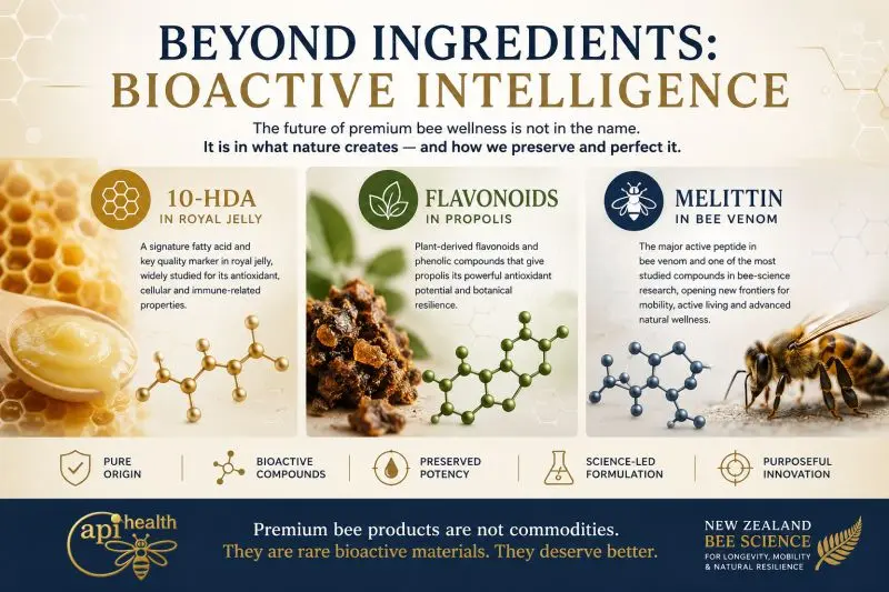 Beyond Ingredients: The Bioactive Compounds in Bee Products